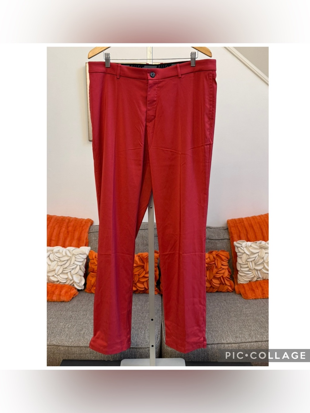 Nike Flex Golf Pants Red AJ5489 Dri-Fit Standard Fit
